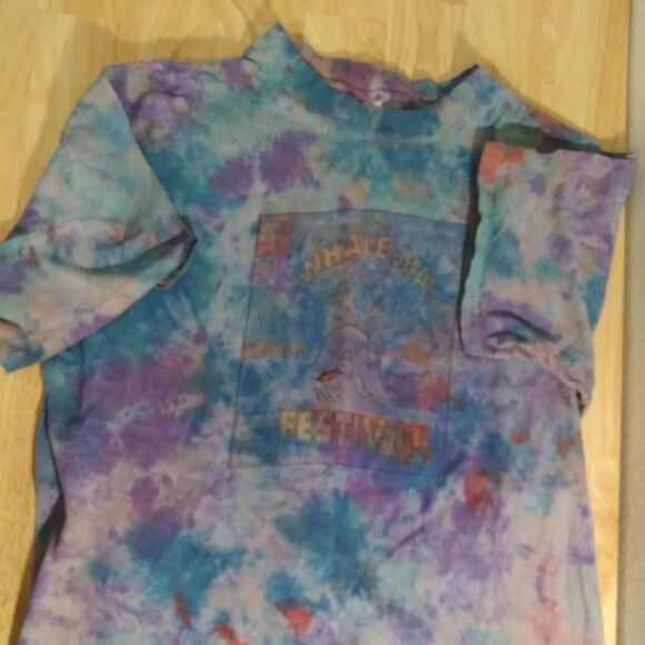 Vintage Azalea Festival 1996 Whale Tie Dye T-Shirt - Picture 2 of 9